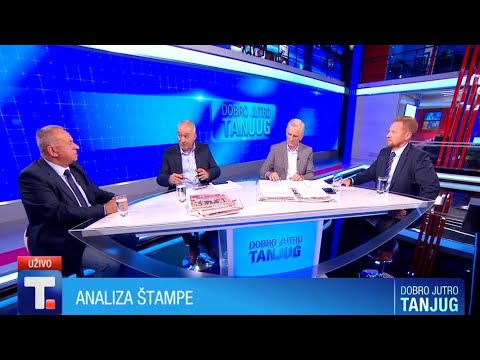Analiza vesti 24.08.22. - Žarko Rakić i Milan Antonijević • DOBRO JUTRO TANJUG