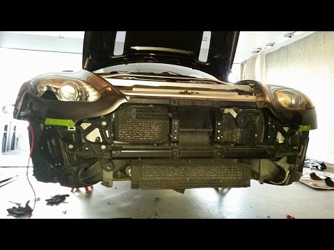 Removing the Front Bumper From an Aston Martin V8 Vantage