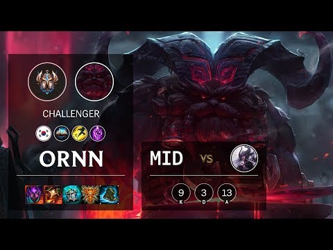 Ornn Mid vs Syndra - KR Challenger Patch 10.12