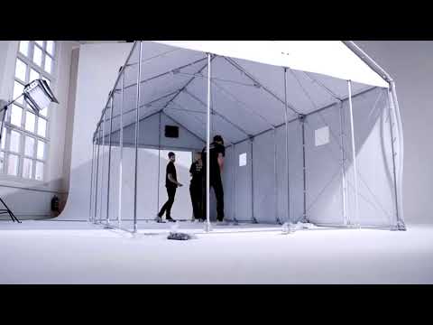 IKEA - Aufbau der Better Shelter Bauhütten