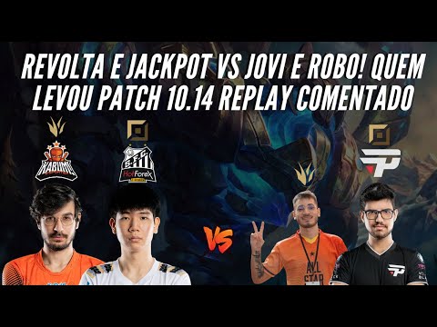 REVOLTA E JACKPOT VS JOVIRONE E ROBO! QUAL DUPLA LEVOU? - lol replays comentado