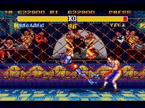 Street Fighter 2 - Dhalsim vs. Vega on Hardest Difficulty (Sega Genesis)