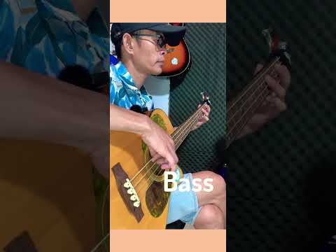 Acoustic bass guitar percussion -Billie Jean- by Michael Jackson