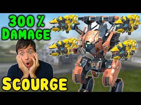 MAX DAMAGE SCOURGE TYPHON - 300% War Robots Gameplay Mk2 WR