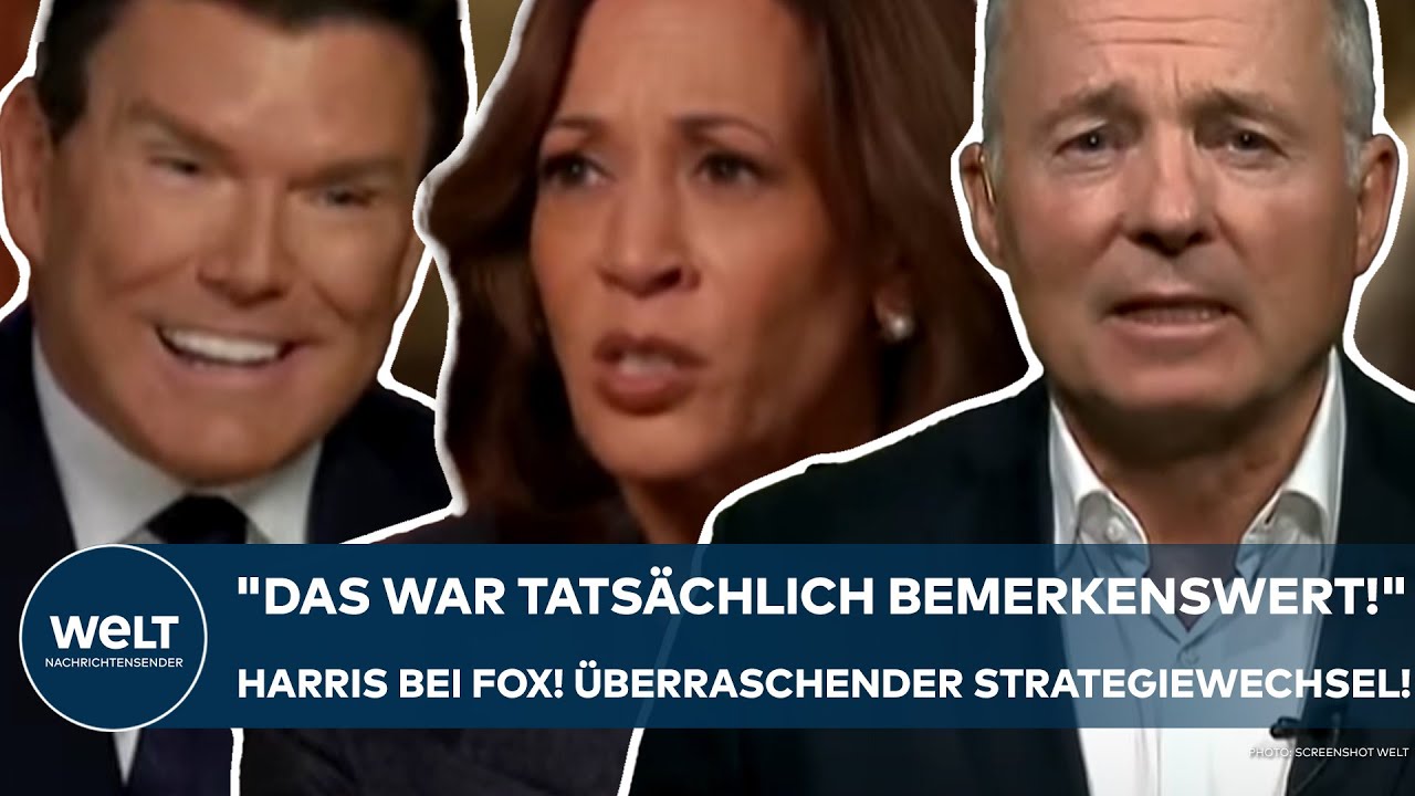 USA: "Das war tatsächlich bemerkenswert!" Kamala Harris bei Fox! Dieser Strategiewechsel überrascht!
