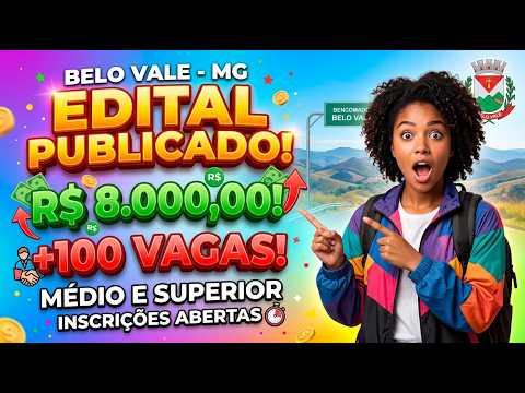 Concurso Prefeitura de Belo Vale-MG: O Guia Completo Sobre o Novo Edital!