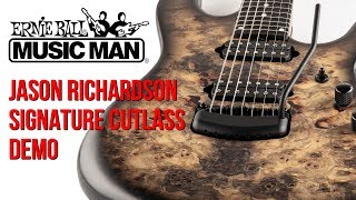 Video thumbnail for Ernie Ball Music Man Jason Richardson 7-String Cutlass Demo by Cooper Carter by Cooper Carter