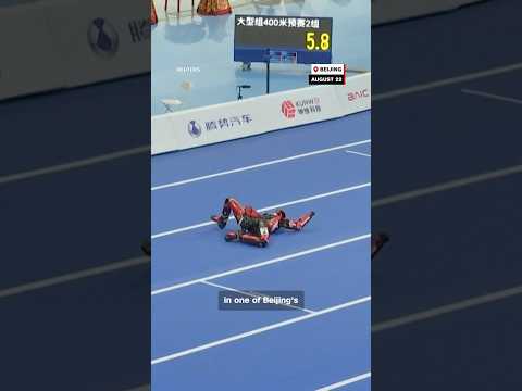 Robot beats Usain Bolt record, then hits a wall