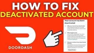 How To Fix Deactivated DoorDash Account (2024)