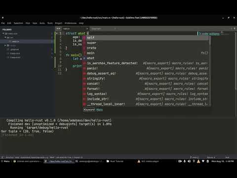4 Tuples Rust Programming Language Tutorial