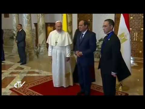 Tổng Thống Ai Cập tiếp đón Đức Thánh Cha, 28.04.2017