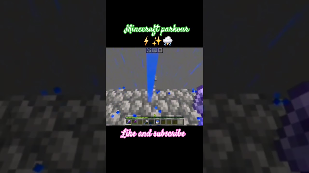 Minecraft parkour ⛈️⚡️ #shorts #minecraft #youtube #yt #ytshorts #viral #parkour #mlgclutch #mojang
