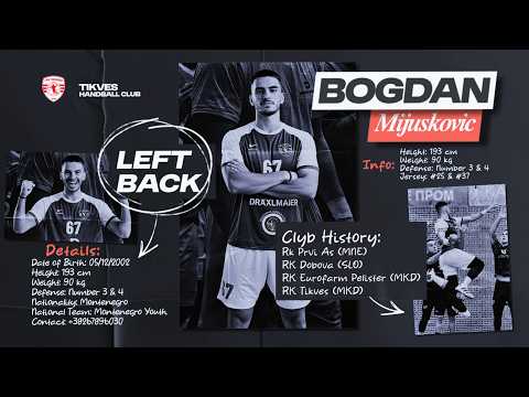Best of Bogdan Mijušković | Left Back | Grk Tikveš | Highlights | Handball | CV | 2025/26