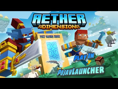 Insane Aether Dimension Mod Gameplay 😱 | Minecraft Madness