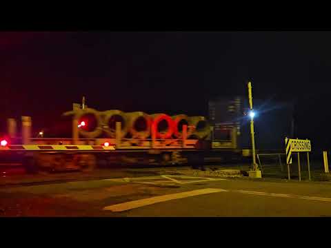 5MP2 PN Steelie + intermodal, Melbourne to Perth, 1910, 5/9/24, Ararat West VIC