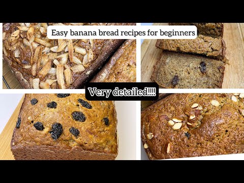 Secret tips to making the best banana bread in two ways for beginners | step by step | very easy