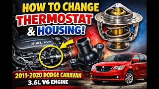 Dodge Caravan 3.6 Thermostat & Housing Replacement (2011–2020) SAVE $$$