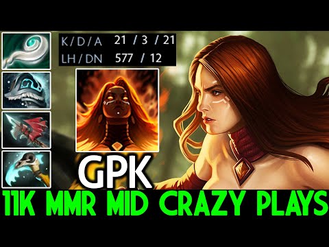 GPK [Lina] Forgotten Hero Mid is Back 11K MMR Crazy Plays Dota 2