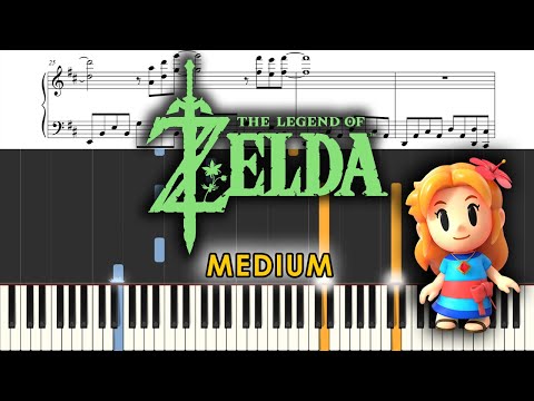 The Legend of Zelda - Link's Awakening - Ballad of the Wind Fish [MEDIUM PIANO TUTORIAL]