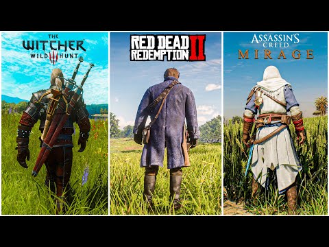Assassin's Creed Mirage VS RDR 2 VS The Witcher III - Which Game is Best?