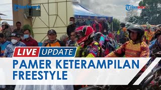 200 Bikers Ngetrail Bareng Bersama Bupati OKU Timur di Martapura, Pamer Ketrampilan Freestyles