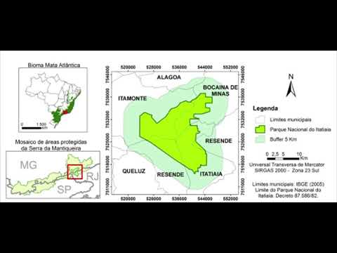 Imagem 5. Localização e área do Parque Nacional do Itatiaia. Fonte: (Toledo-Quiroga, 2019).