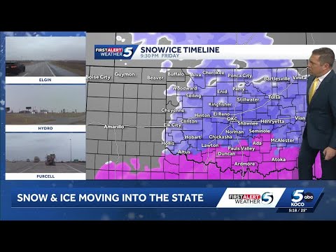 Latest on snow and ice as Oklahoma braces for winter storm impact