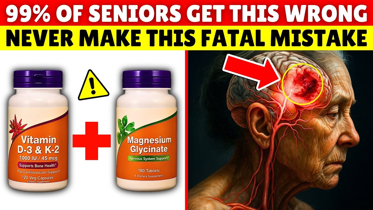 WARNING! Don't Take Magnesium, Vitamin D3 & K2 until You Know THIS | Senior Health Tips