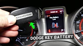 HOW TO REPLACE KEY BATTERY ON DODGE JOURNEY GRAND CARAVAN CHALLENGER CHARGER DURANGO