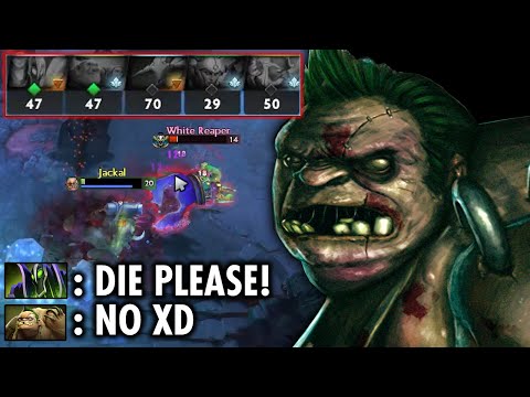 It's like Unkillable Pudge - OMG Pudge Low HP Warrior | Genius Pudge