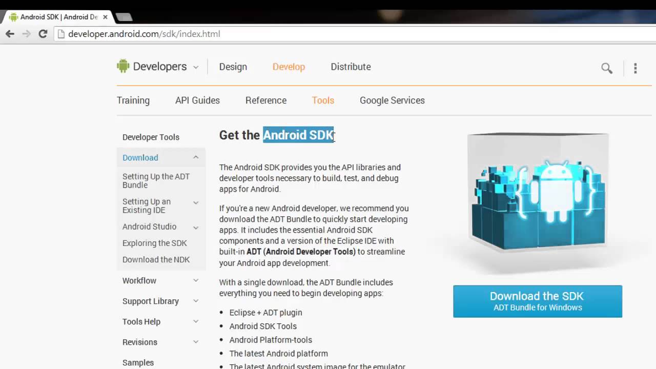 Android Tutorial 1- Getting Started- Downloading required tools for Android Development