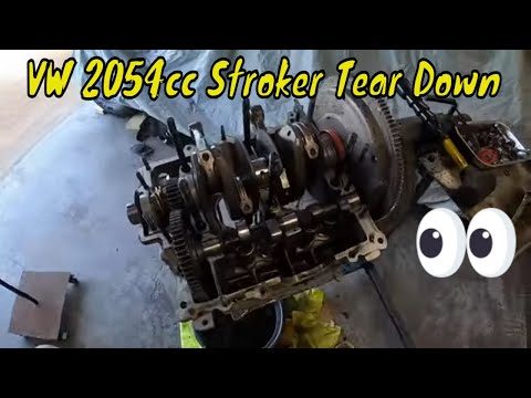 A Closer Look At Jawbreakers 2054cc VW Stroker Engine: Tear Down And Inspection