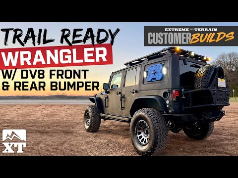 2013 Wrangler JK with DV8 Offroad Front and Rear Bumper | ExtremeTerrain Customer Builds