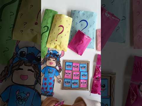 [Paper DIY] Stitch Biggest Blindbag unboxing #ASMR #diy #blindbag #stitch #liloandstitch #kawaii