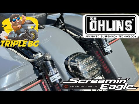 Harley Davidson Screamin' Eagle Ohlins Suspension Install: Enhanced Riding Performance!