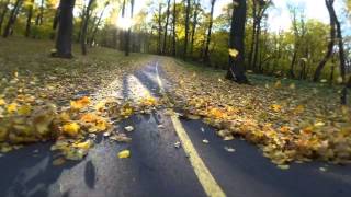 preview picture of video 'Золотая осень: Буча центральный парк, отдых под Киевом достопримечательность в Буче'