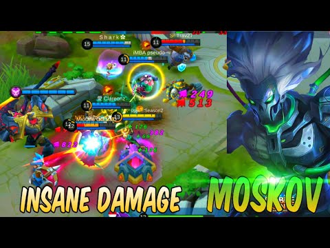Insane Damage MosKov GamePlay ~ Top 6 Global MosKov || Mobile Legends