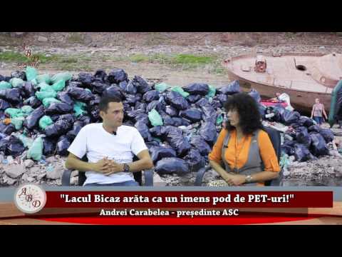 Lacul Bicaz arăta ca un imens lac de PET -uri!