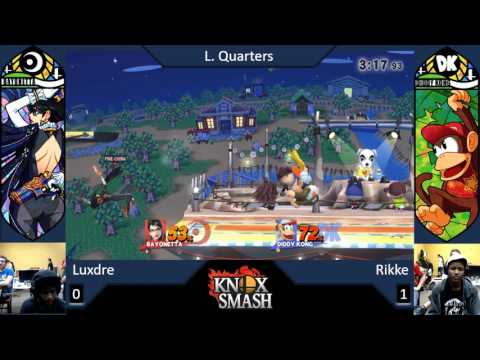 LuxDre (Bayonetta) vs Rikke (Diddy Kong) - Losers Quarters - Banana Pull 4 - 4-29-17
