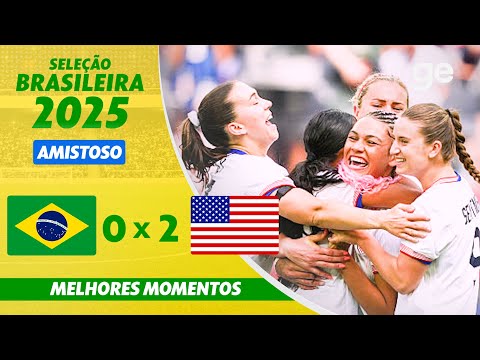 Gols e lances de Estados Unidos x Brasil