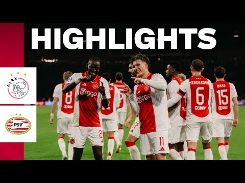 WIJ ZIJN AJAX ⚪️🔴⚪️ | Highlights Ajax - PSV | Eredivisie