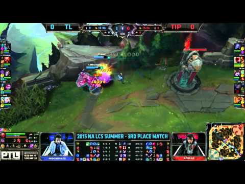 IWDominate INSANE Play! - TL vs TIP - NALCS Summer Playoffs 3rd Place