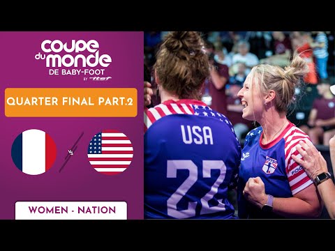 2022 ITSF World Cup - Nation Women Quarter Final : USA 🇺🇲 vs FRANCE 🇫🇷 - Part 2