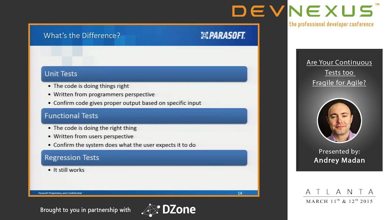 Devnexus 2015 - Are Your Continuous Tests too Fragile for Agile - Arthur Hicken