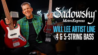 Video thumbnail for NEW! The Sadowsky MetroExpress Will Lee Signature Model | 4- & 5-String | Demo with Andy Irvine by Sadowsky