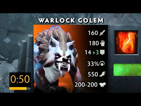 Upgrading Warlock's Golems to the max in Dota 2 7.39