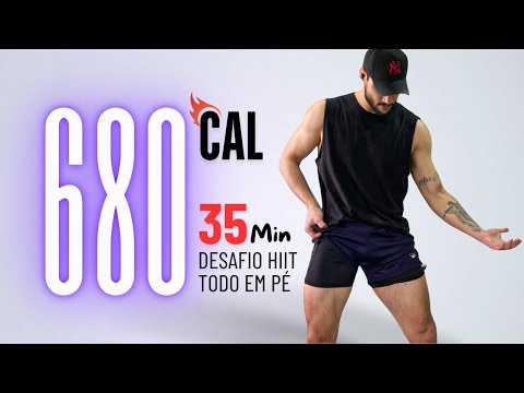 35 MIN CARDIO HIIT CHALLENGE (all standing) to eliminate belly fat quickly!