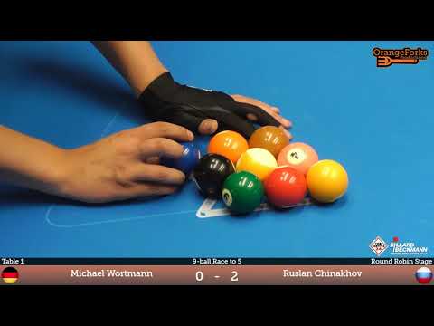 Michael Wortmann v Ruslan Chinakhov |TOR SERVICE 24 / BILLARD BECKMANN | Pinneberg Open 2017