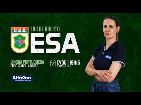 Aula de Língua Portuguesa para Carreiras Militares - | Profº Izabella Pimentel - AlfaCon