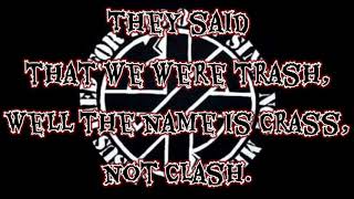 Crass - White Punks On Hope ( Lyrics Video )